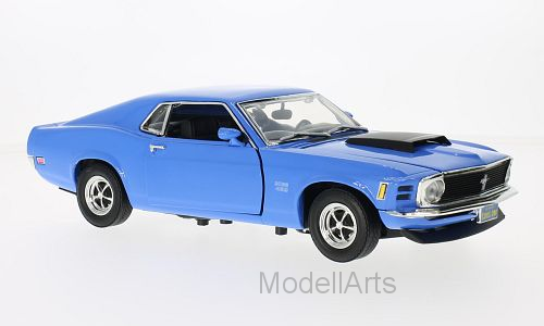 Ford Mustang Boss 429, blau, ohne Vitrine, 1970