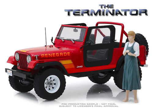 The Terminator (1984) - Sarah Connor's 1983 Jeep CJ-7 Renegade with Sarah Connor Figure