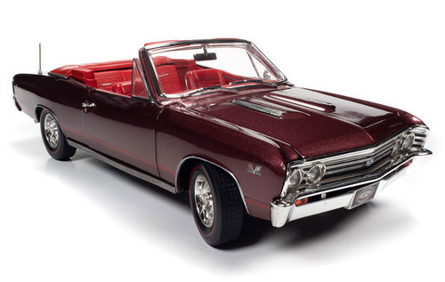 1967 Chevrolet Chevelle SS 396 Convertible (MCACN), madiera maroon