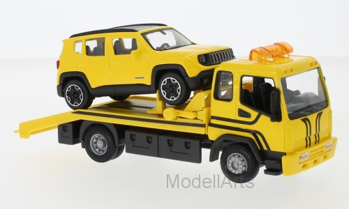 Set Abschlepper, gelb, mit Jeep Renegade