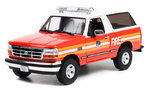 1996 Ford Bronco *FDNY The Official Fire Department City of New York*, red/white/orange