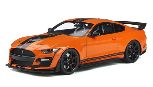 2020 Ford Mustang Shelby GT 500 in Twister Orange with Black Stripes