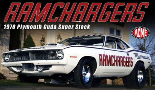 1970 Plymouth Cuda Super Stock *Ramchargers*, white/red