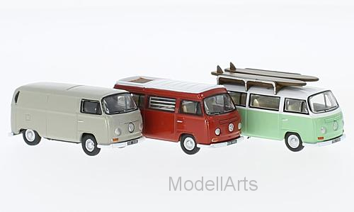 VW 3er-Set: T2 Kasten, Camper und Bus