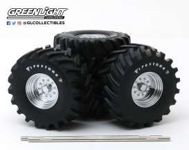 48-Inch Monster Truck *Firestone* Wheel & Tire Set *Kings of Crunch*