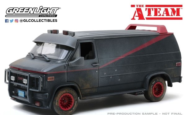 The A-Team (1983-87 TV Series) - 1983 GMC Vandura (Weathered Version with Bullet Holes)