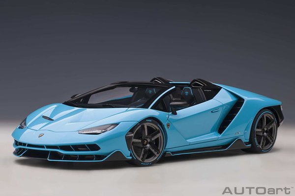 Lamborghini CentenarioRoadster (blu cepheus/pearl blue)  2016 (composite model / 4 openings)