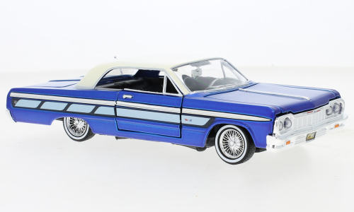 Chevrolet Impala, metallic-blau/hellbeige, Low Rider, 1964