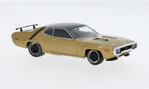 Plymouth GTX Runner, metallic-gold, 1971 inkl Vitrine