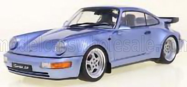 PORSCHE - 911 964 TURBO COUPE 1990 - LIGHT BLUE MET